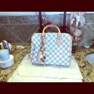 SOLD Speedy 25 damier azur